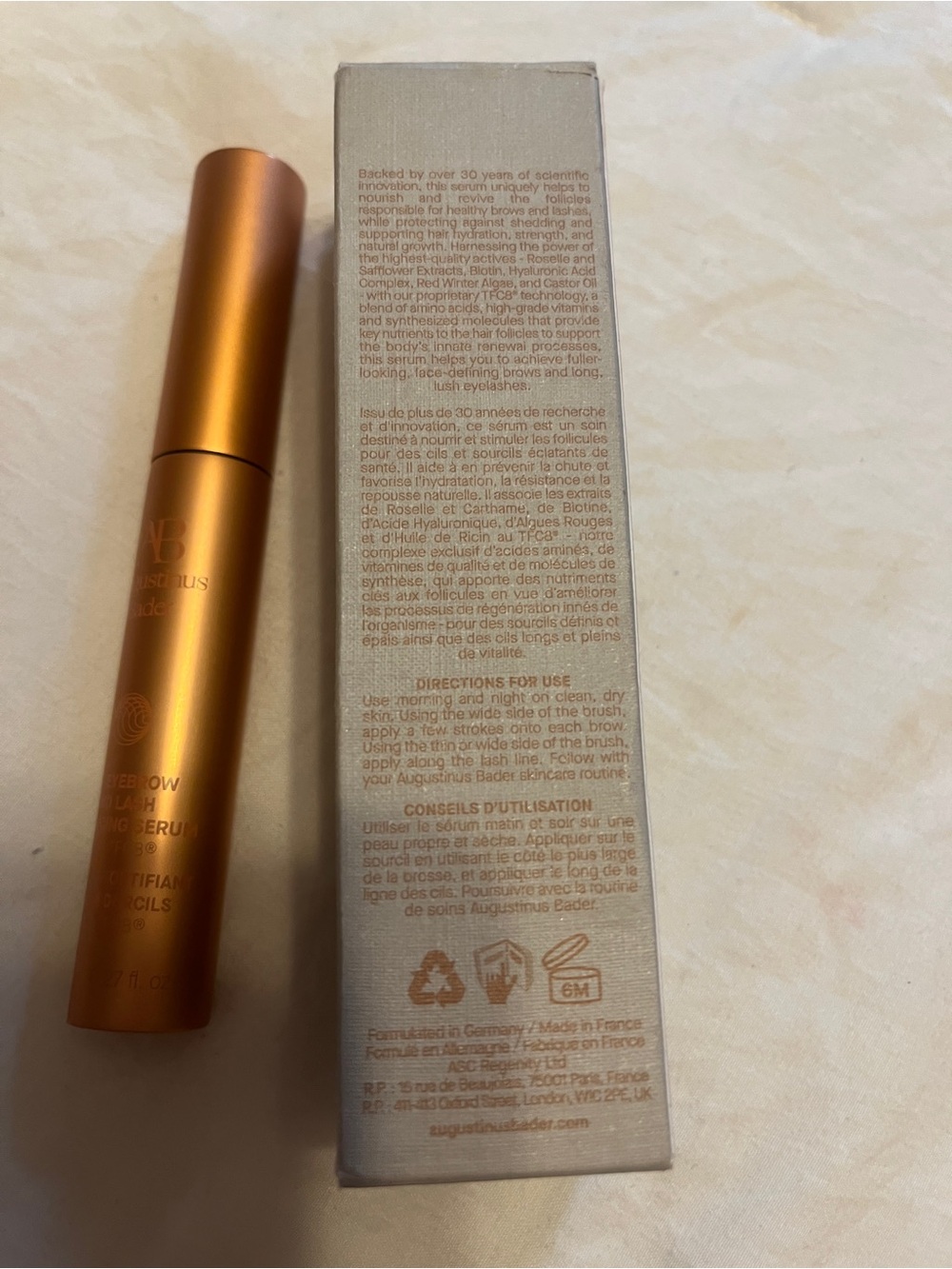 Augustinus Bader The Eyebrow & Lash Enhancing Serum with TFC8 — 8 mL / 0.27 fl - Picture 3 of 7